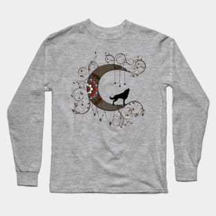 Wonderful steampunk moon Long Sleeve T-Shirt